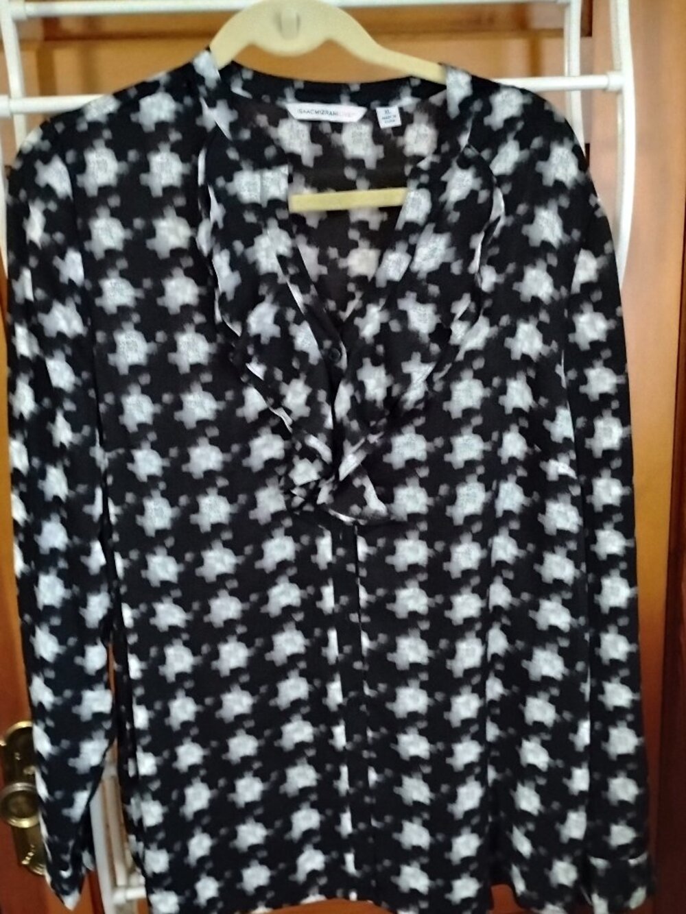 Issac Mizrahi Blouse Xl Button Front
